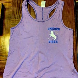 Unicorn purple tank